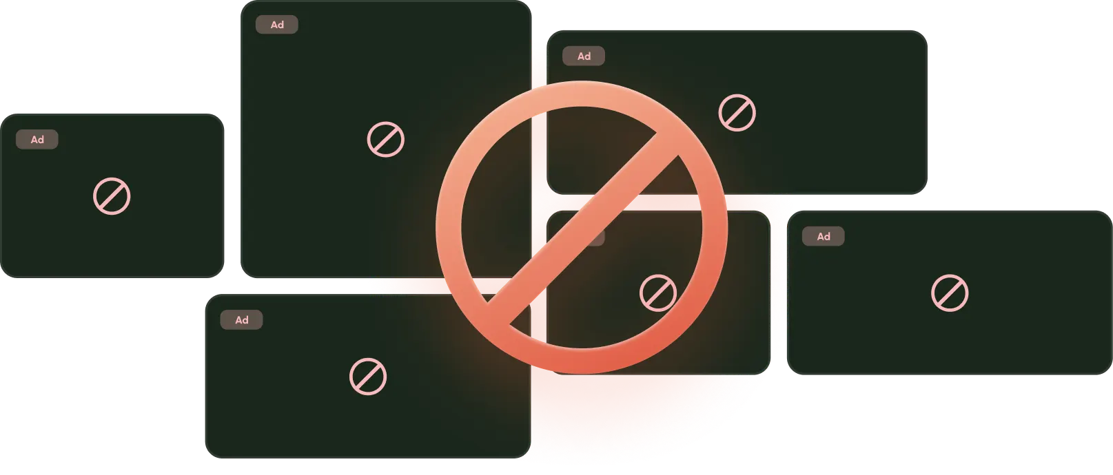 ads with cross in the middle